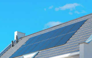 Solar array on a home
